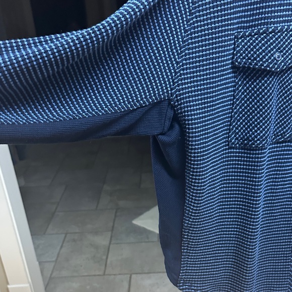 Aerie Navy and White Checkered Shacket - Picture 7 of 9